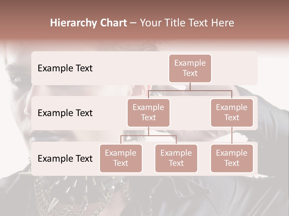 A Man With A Necklace On His Neck Is Holding His Hand Up To His Ear PowerPoint Template