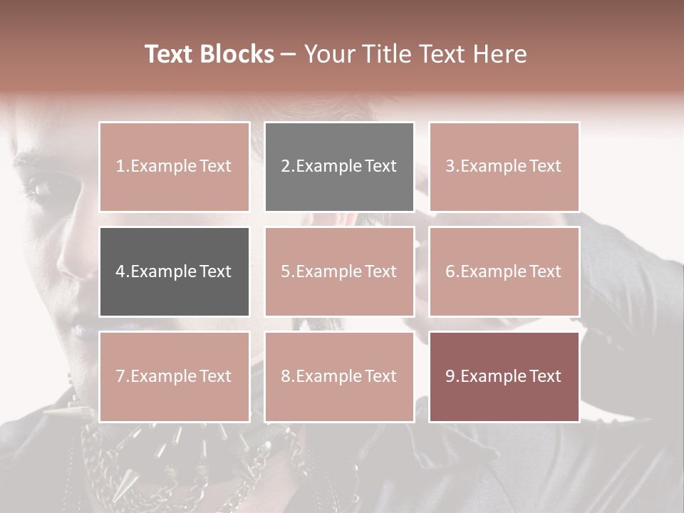 A Man With A Necklace On His Neck Is Holding His Hand Up To His Ear PowerPoint Template