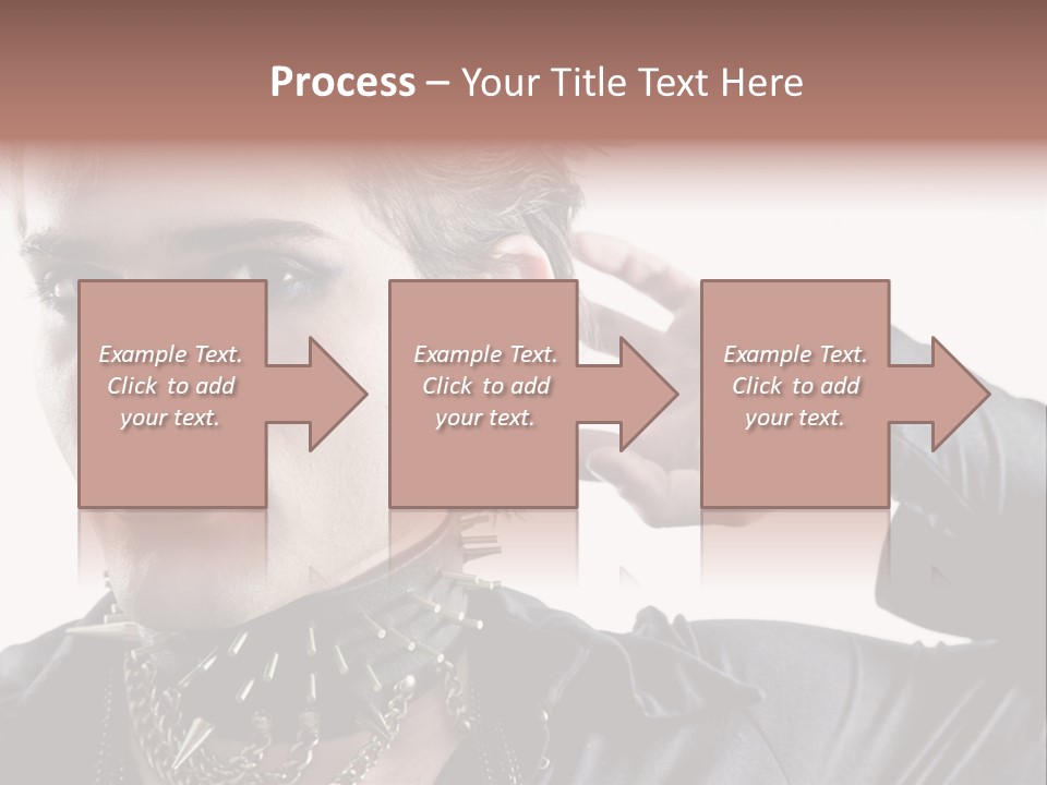 A Man With A Necklace On His Neck Is Holding His Hand Up To His Ear PowerPoint Template