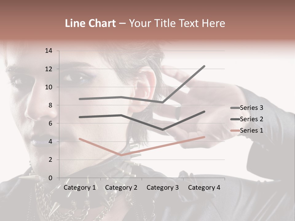 A Man With A Necklace On His Neck Is Holding His Hand Up To His Ear PowerPoint Template