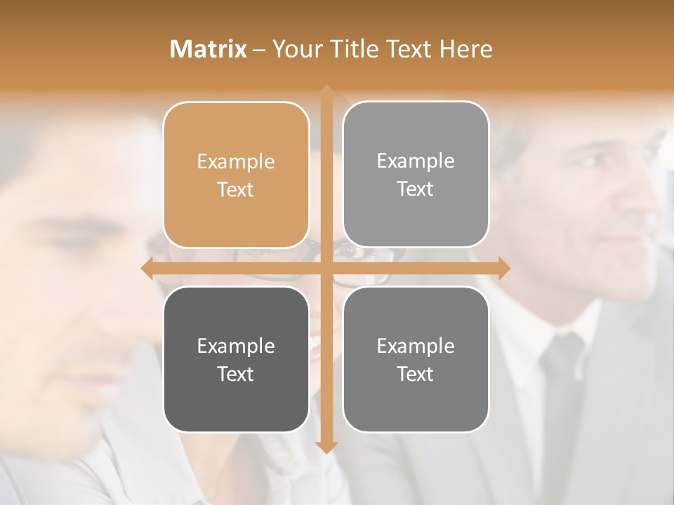 A Group Of Business People Sitting In A Row PowerPoint Template