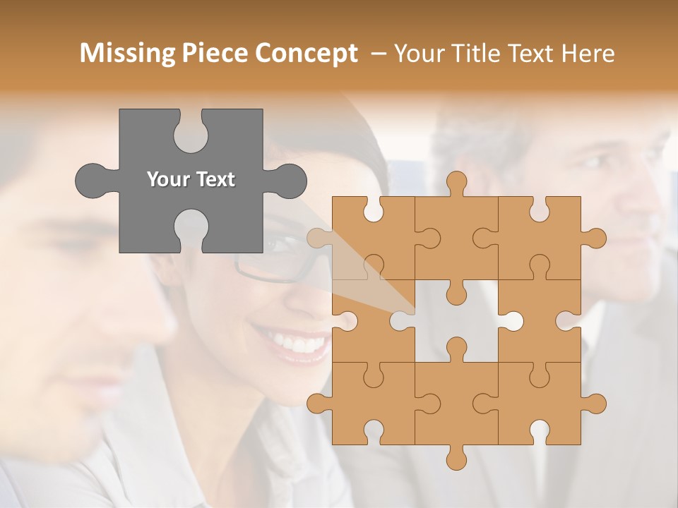 A Group Of Business People Sitting In A Row PowerPoint Template