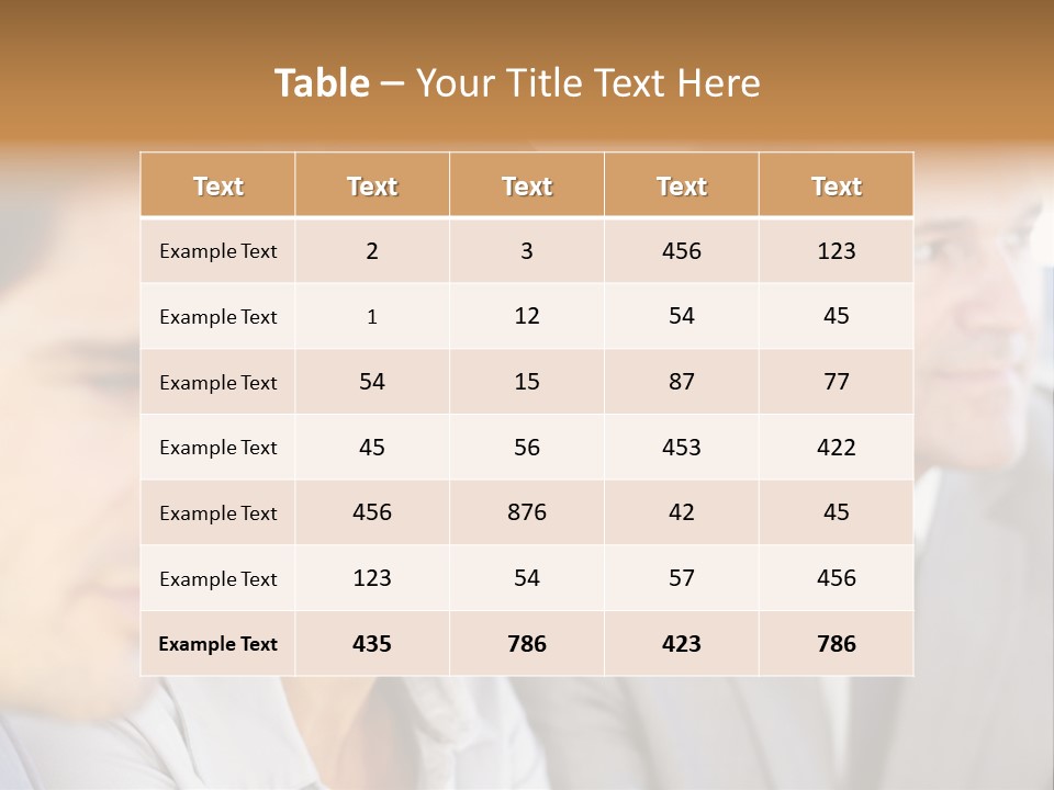 A Group Of Business People Sitting In A Row PowerPoint Template