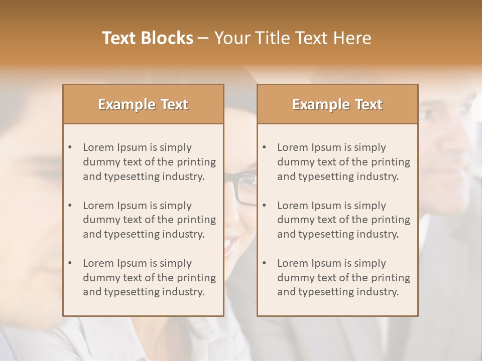 A Group Of Business People Sitting In A Row PowerPoint Template