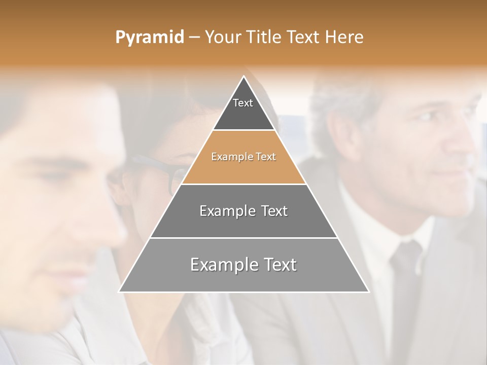 A Group Of Business People Sitting In A Row PowerPoint Template
