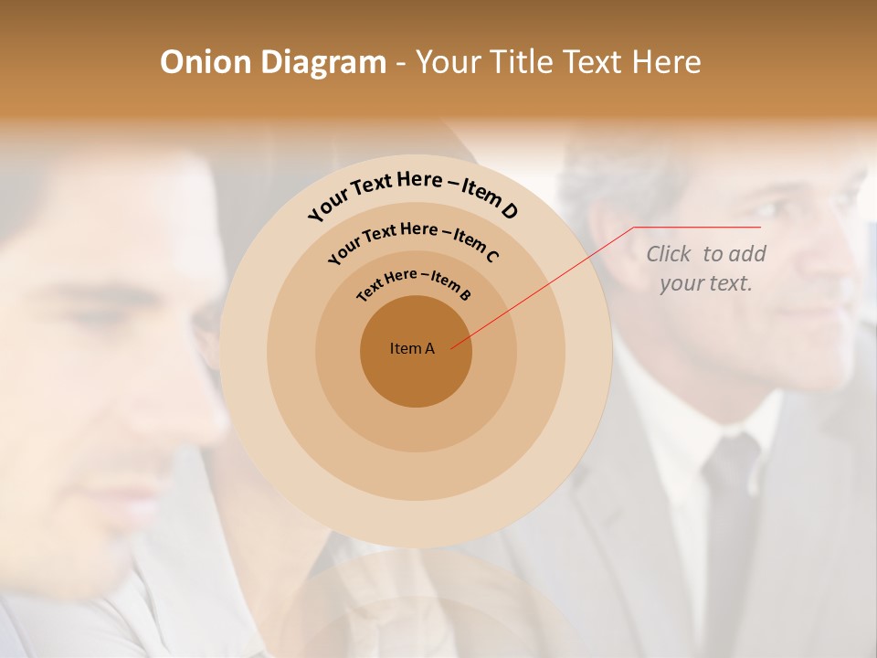 A Group Of Business People Sitting In A Row PowerPoint Template
