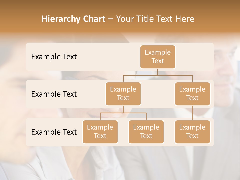 A Group Of Business People Sitting In A Row PowerPoint Template