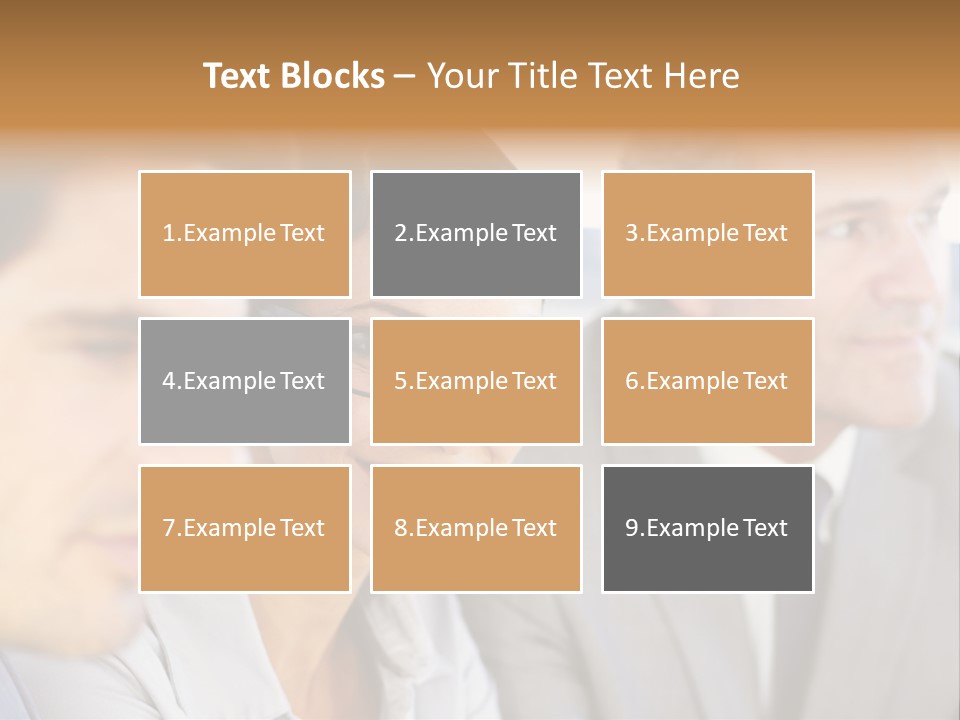 A Group Of Business People Sitting In A Row PowerPoint Template