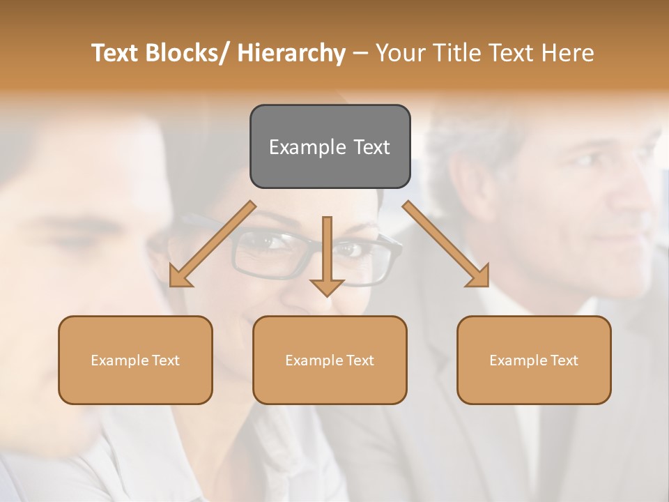 A Group Of Business People Sitting In A Row PowerPoint Template