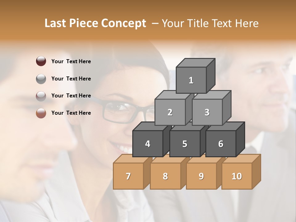 A Group Of Business People Sitting In A Row PowerPoint Template