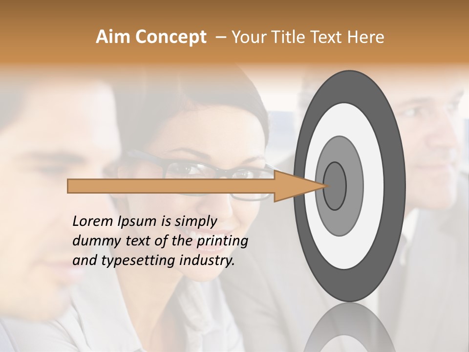 A Group Of Business People Sitting In A Row PowerPoint Template