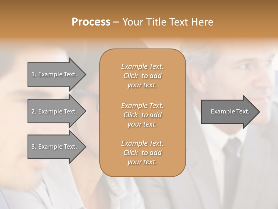 A Group Of Business People Sitting In A Row PowerPoint Template