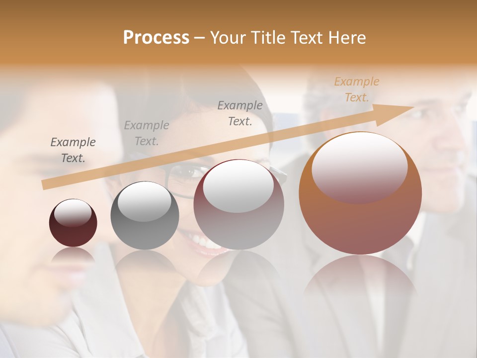 A Group Of Business People Sitting In A Row PowerPoint Template