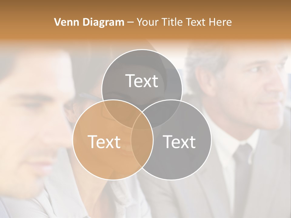 A Group Of Business People Sitting In A Row PowerPoint Template