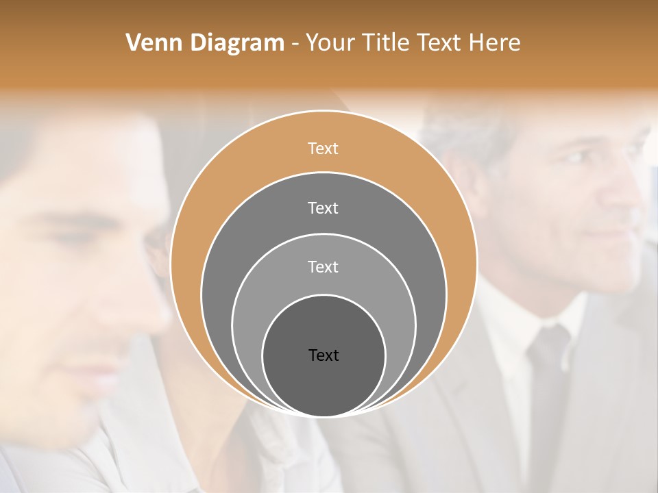 A Group Of Business People Sitting In A Row PowerPoint Template