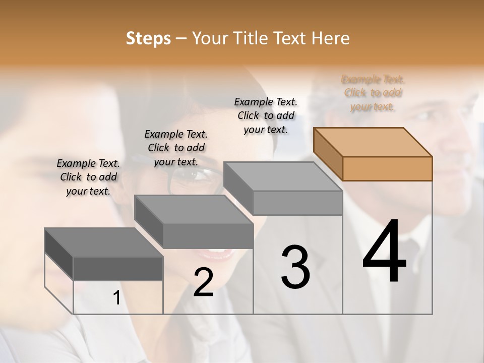 A Group Of Business People Sitting In A Row PowerPoint Template