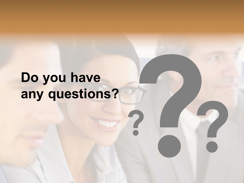 A Group Of Business People Sitting In A Row PowerPoint Template