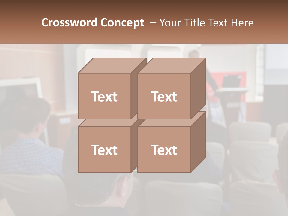 A Man Giving A Presentation To A Group Of People PowerPoint Template
