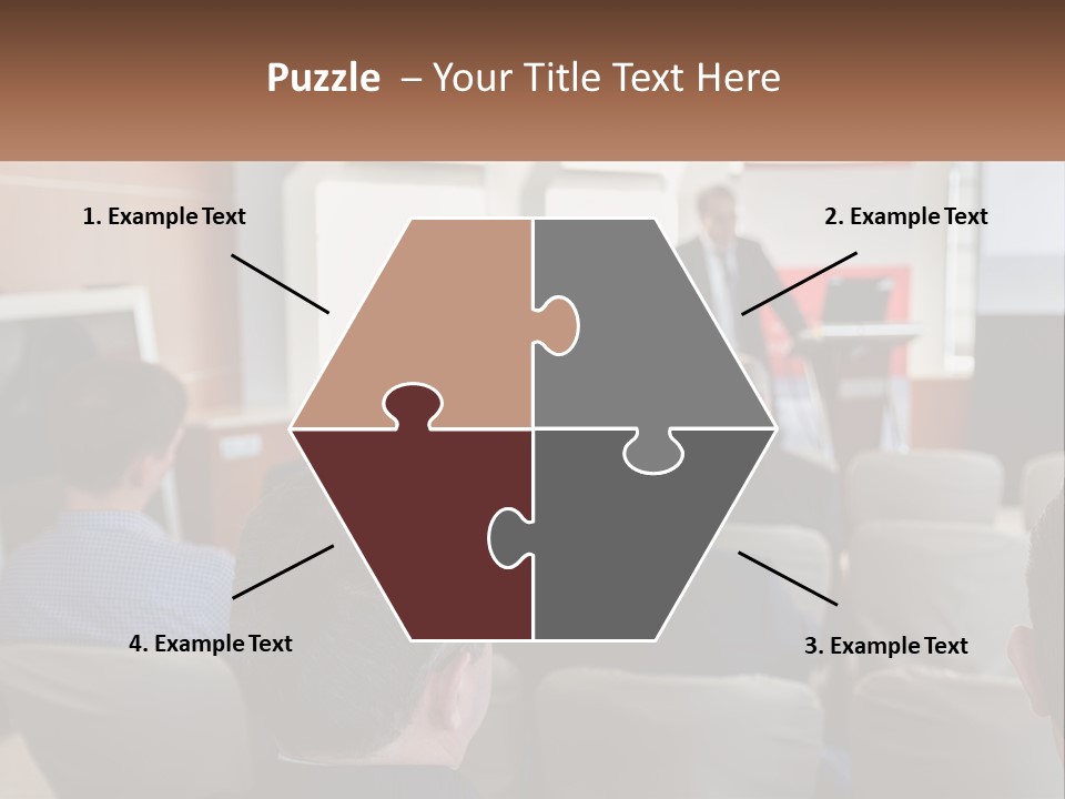 A Man Giving A Presentation To A Group Of People PowerPoint Template