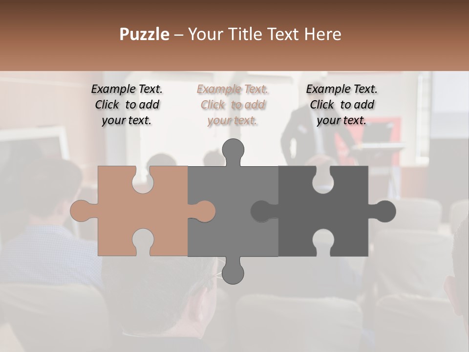 A Man Giving A Presentation To A Group Of People PowerPoint Template