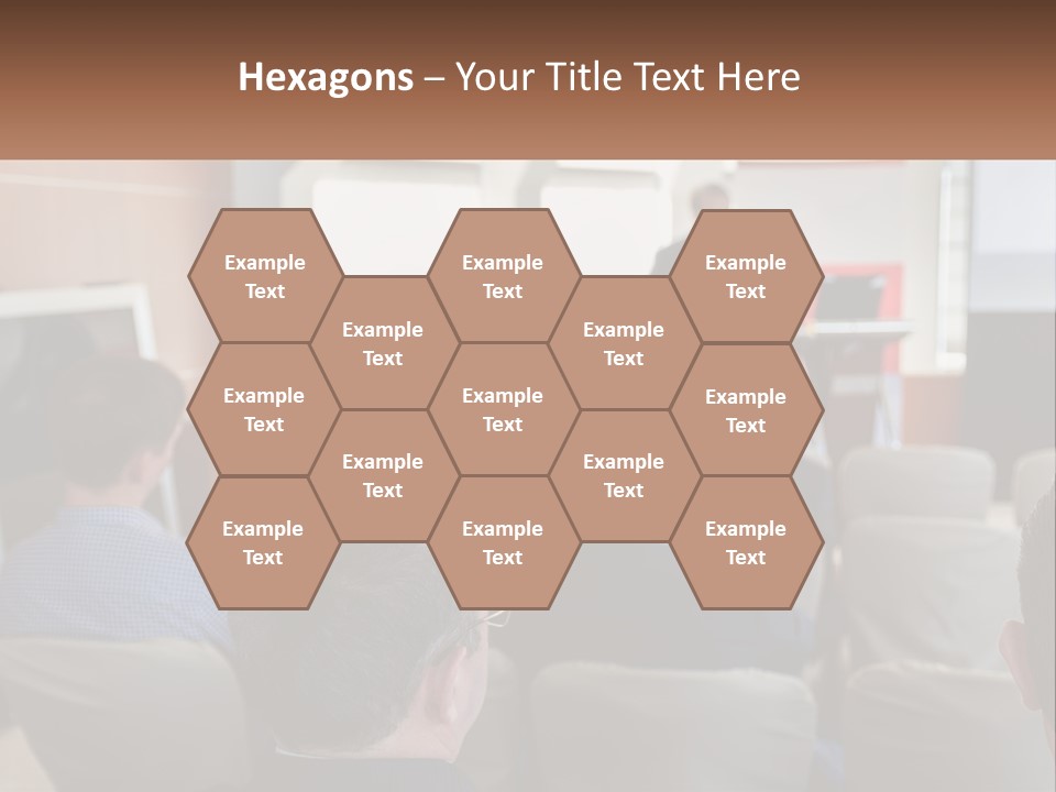 A Man Giving A Presentation To A Group Of People PowerPoint Template