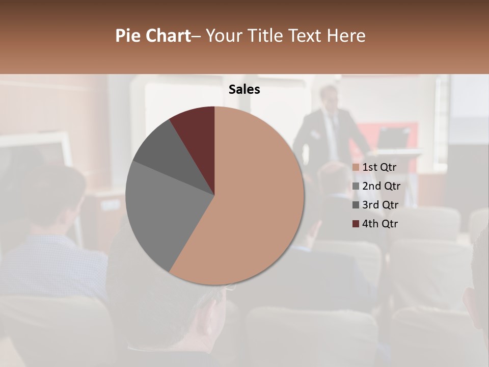 A Man Giving A Presentation To A Group Of People PowerPoint Template