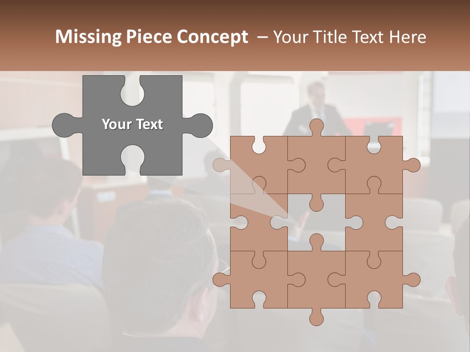 A Man Giving A Presentation To A Group Of People PowerPoint Template