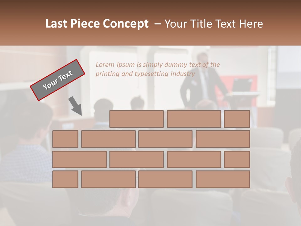 A Man Giving A Presentation To A Group Of People PowerPoint Template