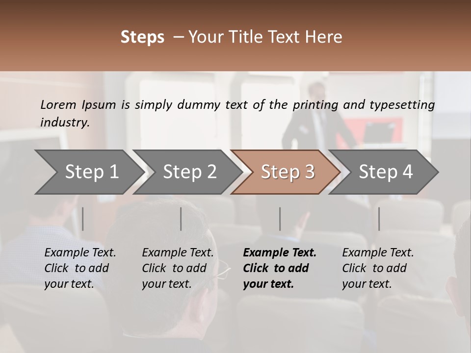 A Man Giving A Presentation To A Group Of People PowerPoint Template