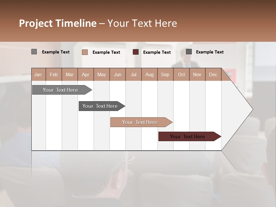 A Man Giving A Presentation To A Group Of People PowerPoint Template
