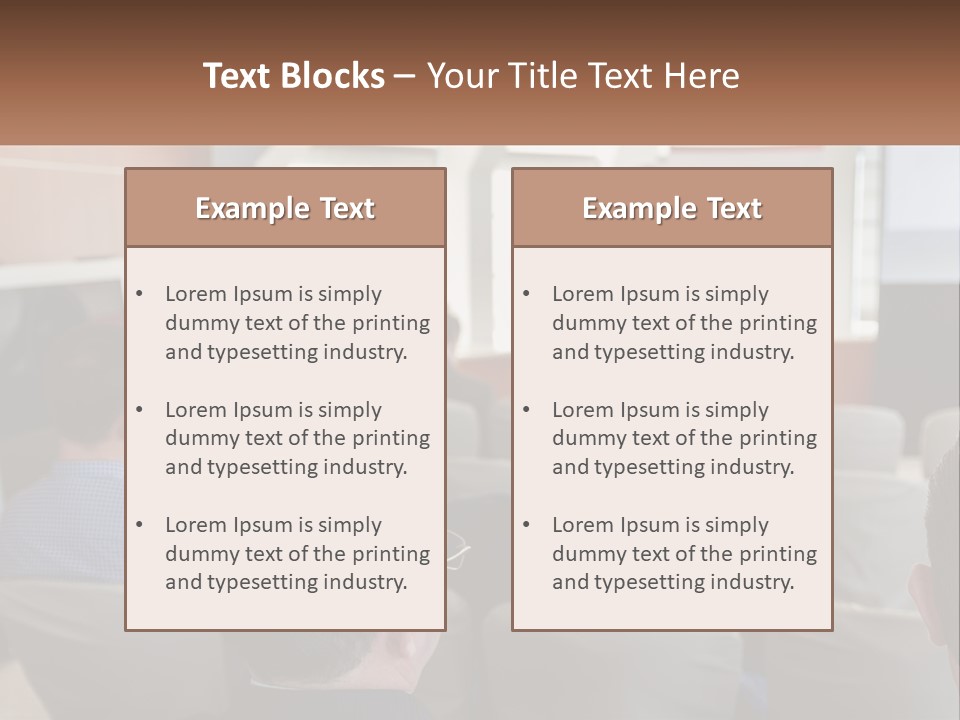 A Man Giving A Presentation To A Group Of People PowerPoint Template