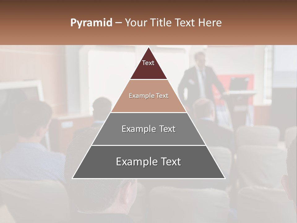 A Man Giving A Presentation To A Group Of People PowerPoint Template