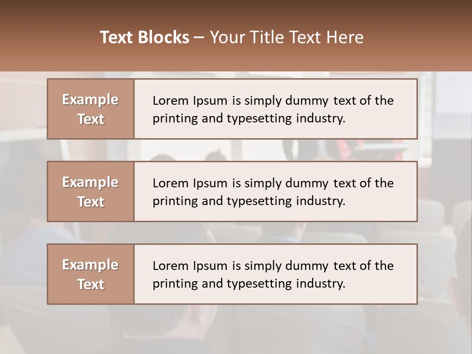 A Man Giving A Presentation To A Group Of People PowerPoint Template