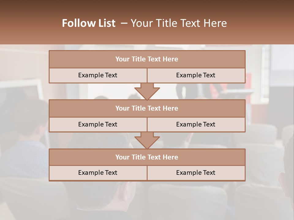 A Man Giving A Presentation To A Group Of People PowerPoint Template