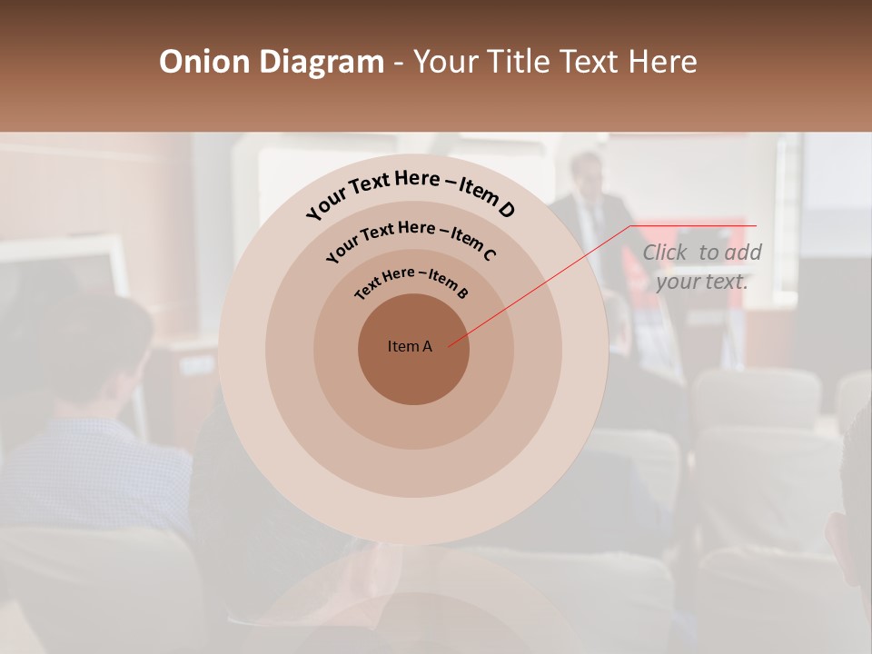 A Man Giving A Presentation To A Group Of People PowerPoint Template