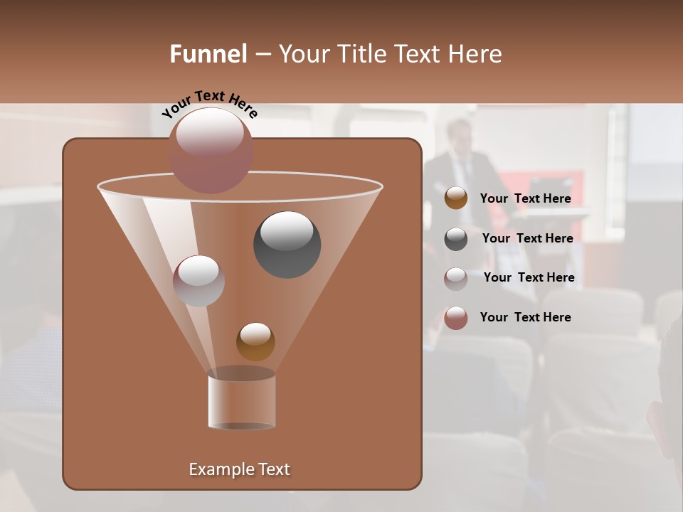 A Man Giving A Presentation To A Group Of People PowerPoint Template