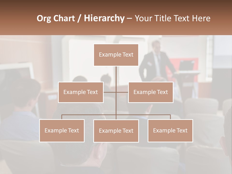 A Man Giving A Presentation To A Group Of People PowerPoint Template