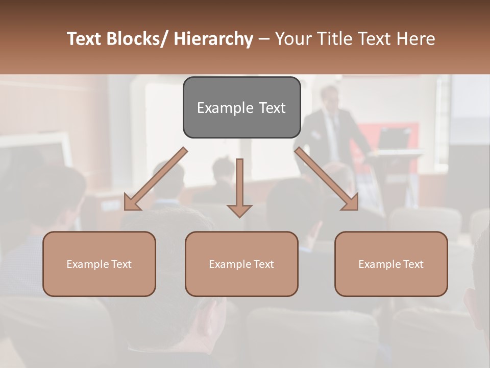 A Man Giving A Presentation To A Group Of People PowerPoint Template