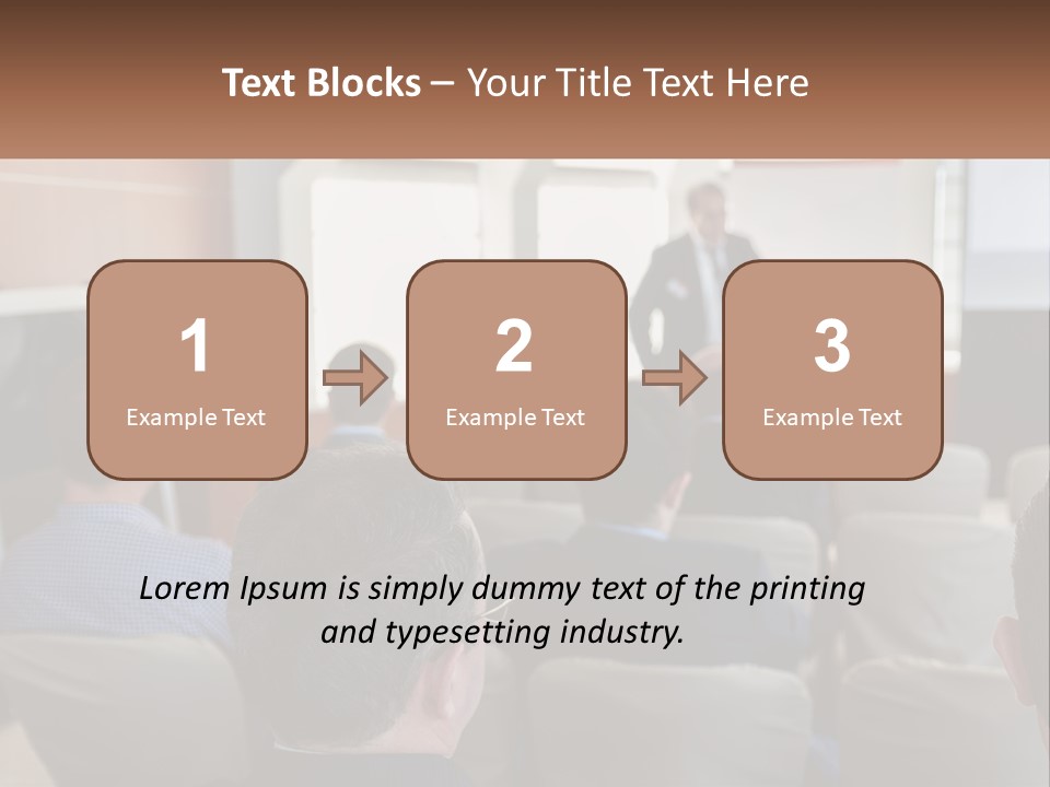 A Man Giving A Presentation To A Group Of People PowerPoint Template