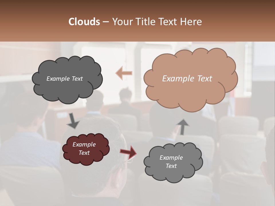 A Man Giving A Presentation To A Group Of People PowerPoint Template