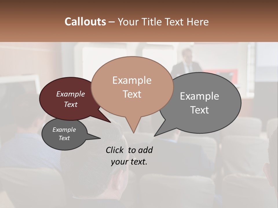 A Man Giving A Presentation To A Group Of People PowerPoint Template