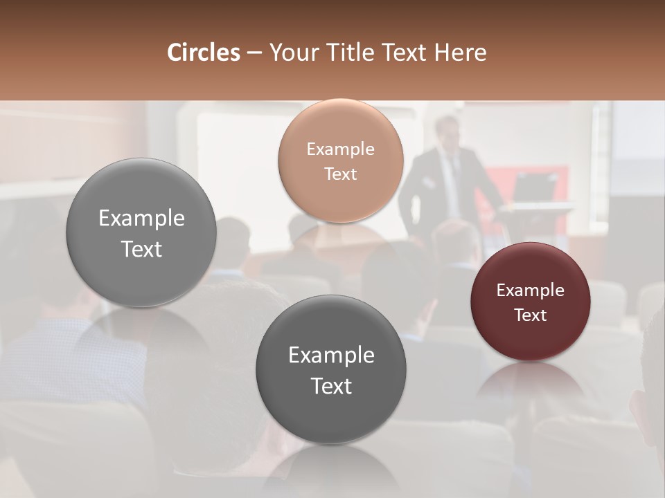 A Man Giving A Presentation To A Group Of People PowerPoint Template