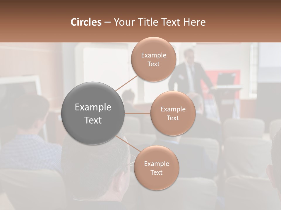 A Man Giving A Presentation To A Group Of People PowerPoint Template