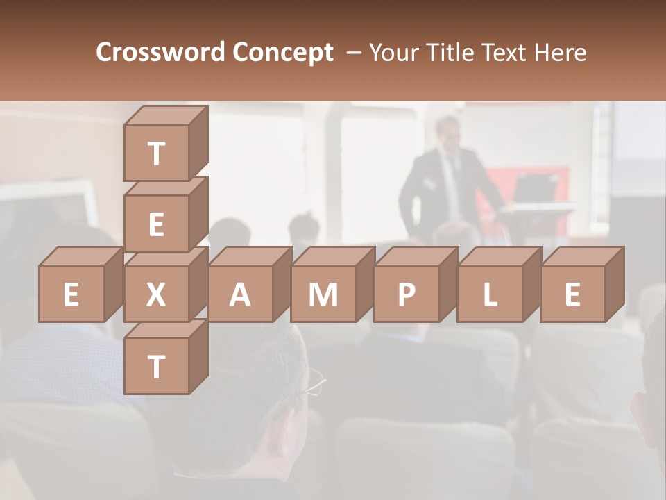 A Man Giving A Presentation To A Group Of People PowerPoint Template