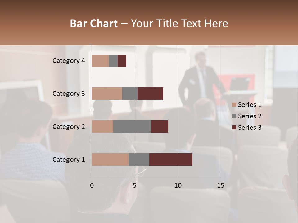 A Man Giving A Presentation To A Group Of People PowerPoint Template