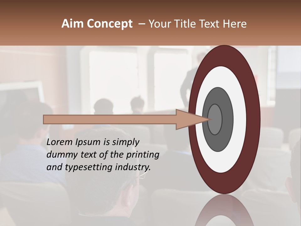 A Man Giving A Presentation To A Group Of People PowerPoint Template