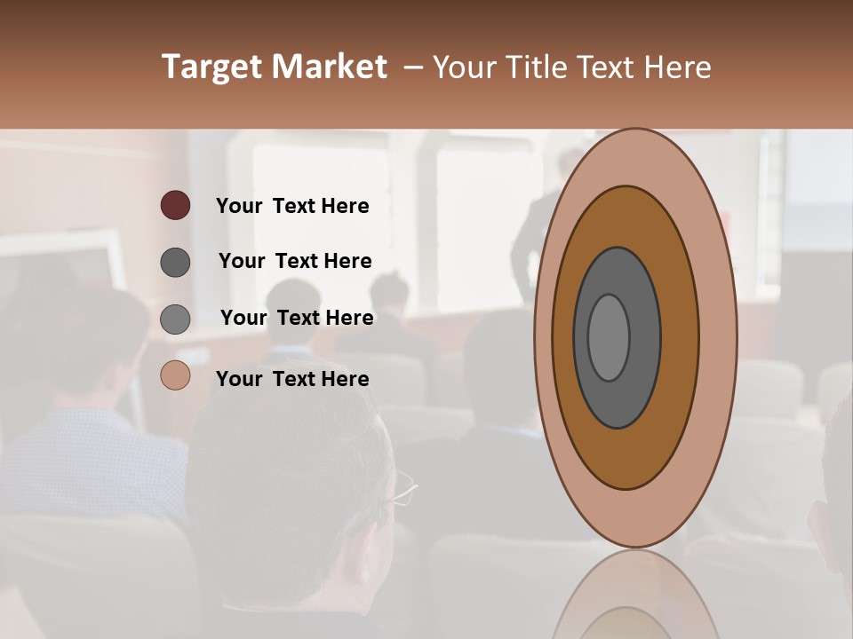 A Man Giving A Presentation To A Group Of People PowerPoint Template