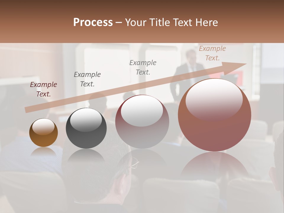 A Man Giving A Presentation To A Group Of People PowerPoint Template