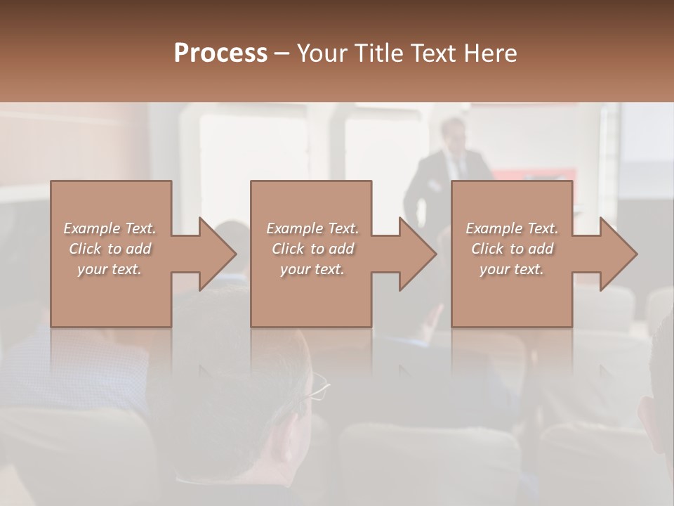 A Man Giving A Presentation To A Group Of People PowerPoint Template