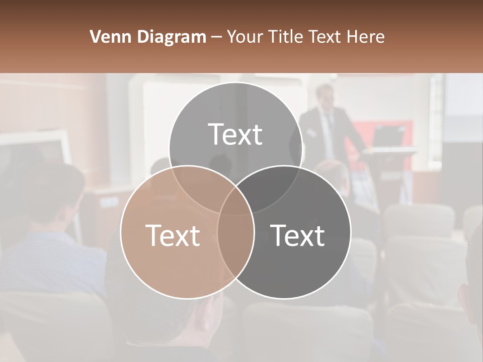 A Man Giving A Presentation To A Group Of People PowerPoint Template